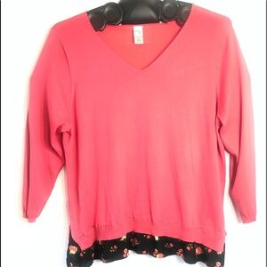 Terra Sky Light Sweater Women's Blouse Plus Size 3X